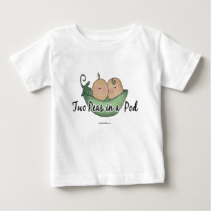 Två ärtor i en pod t-shirt