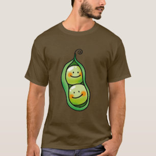 Två ärtor i en pod t-shirt
