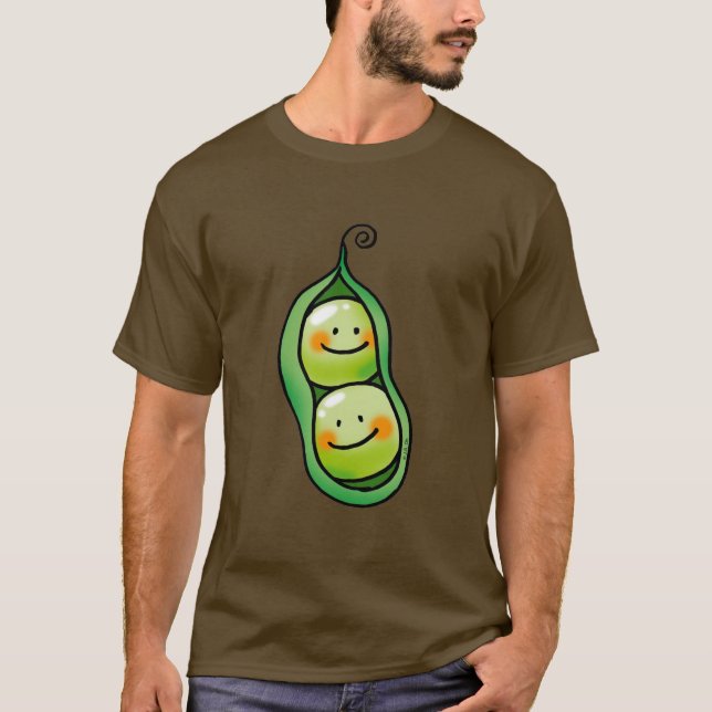 Två ärtor i en pod t-shirt (Framsida)