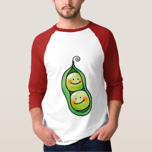 Två ärtor i en pod tee shirt