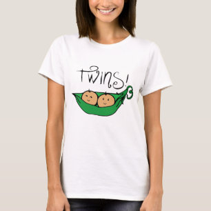 Två ärtor i poden som förväntar tee shirt