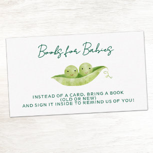 Två ärtor Tvilling Bebis Dusj Bok för Bebis Tilläggskort