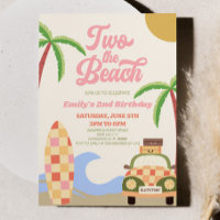 Två av Beach-Surfans Rosa Retro 2:a födelsedag Par