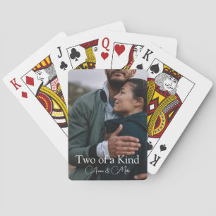 "Två av en typ"-Anpassningsbar, fotogåva Casinokort