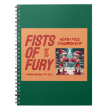 Två av jultomtens älvar i Boxing Championship Matc