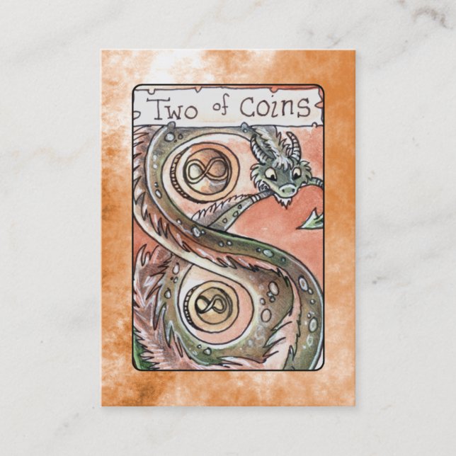 Två av mynt visitkort (Framsida)