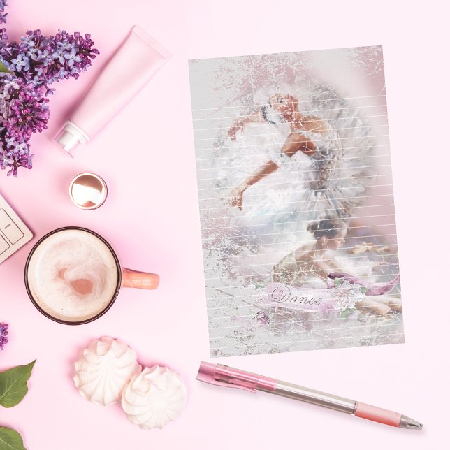 Två Ballerinas Dance Lance Brevpapper (Skapare uppladdad)