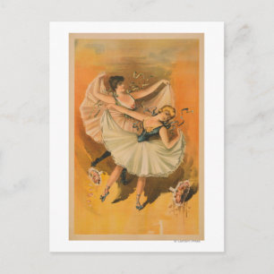 Två Ballerinas-teatraliska Poster Vykort
