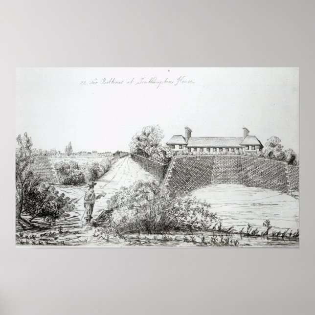 Två batterier i Southampton House Poster (Framsidan)