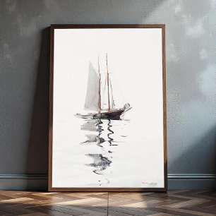 Två behärskade elever med tory av Winslow Homer Poster