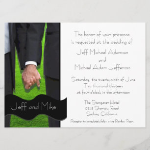 Två beställnings- glada bröllopinbjudningar för inbjudningar