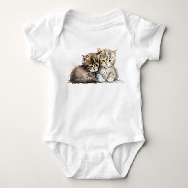 Två beundransvärda kittens t shirt (Framsida)
