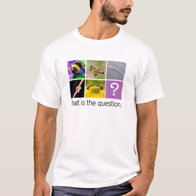 Två bi för biOarfnurra två - Rebuspussel T Shirt (Framsida)
