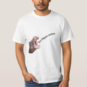 Två Big Mouth Hippos T-shirt
