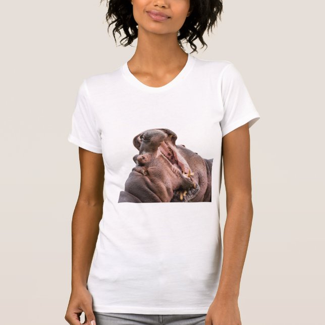 Två Big Mouth Hippos T-shirt (Framsida)