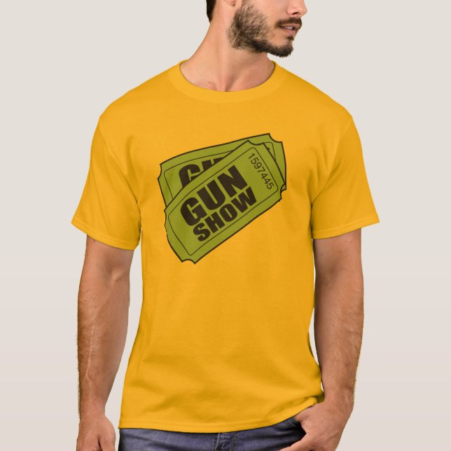 Två biljetter till vapenshowen t-shirt (Framsida)