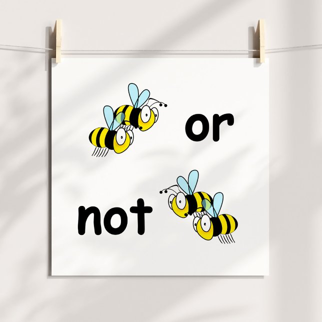 Två bin eller inte två bin poster (Two Bees or Not Two Bees Poster)