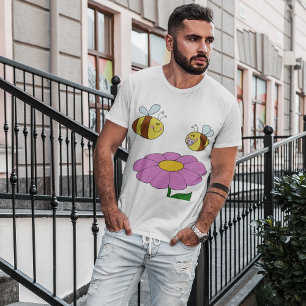 Två bin och en blomstrande Manar T-Shirt