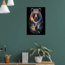 Två björnar i den mörka skogen 2 poster