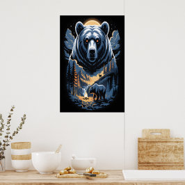 Två björnar i den mörka skogen 3 poster
