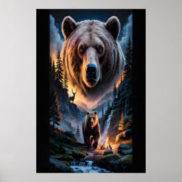 Två björnar i den mörka skogen 6 poster