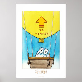 två björnar i himlen poster