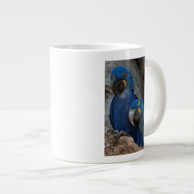 Två Blå Ara, Brasilien Jumbo Mugg (Framsida höger)