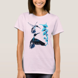 Två blå Hummingbird Shirt Tröja
