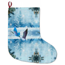 Två blåa julgranslager