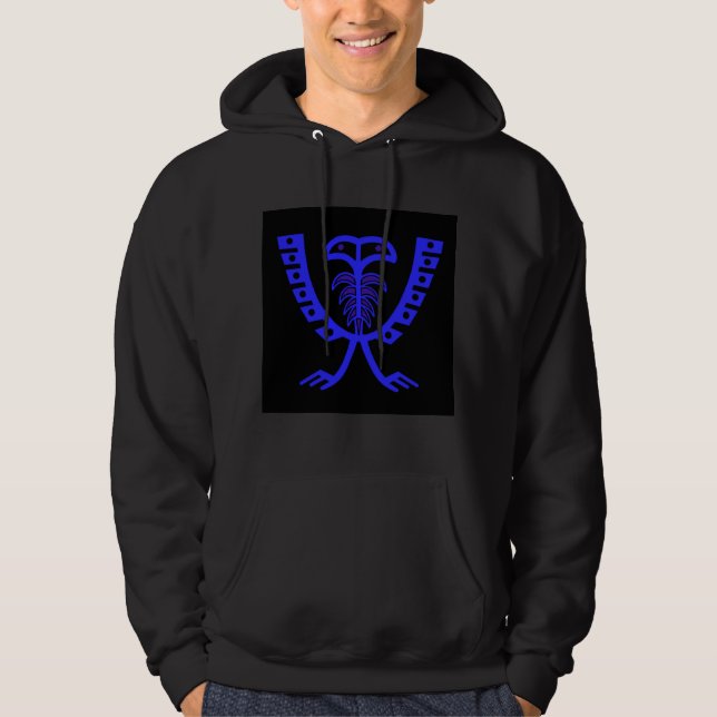 Två blåa öron sweatshirt med luva (Framsida)