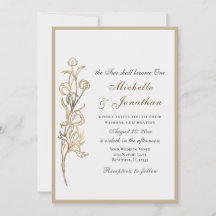 Två blir en Guld Flowers Christian Bröllop