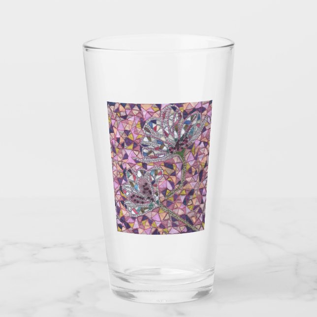 Två blommor glaskopp (Framsida)