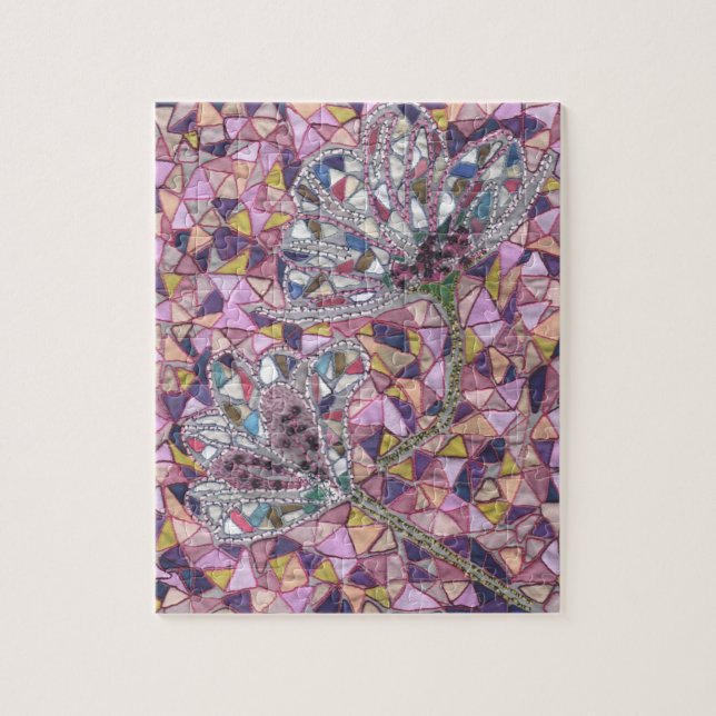 Två blommor pussel (Vertikal)