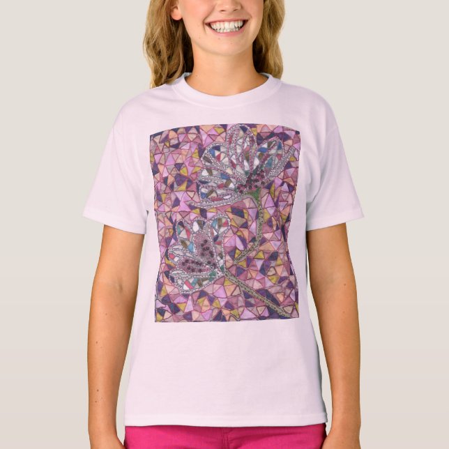 Två blommor t shirt (Framsida)