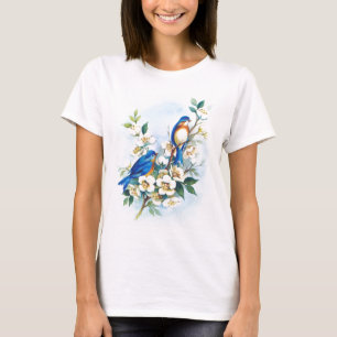 Två bluebirds tee