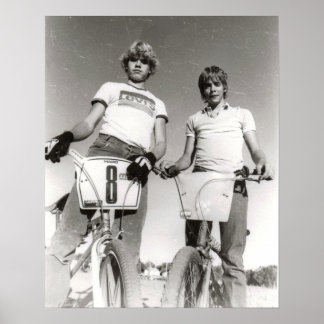 Två BMX-utskrifter subjekt old school Poster