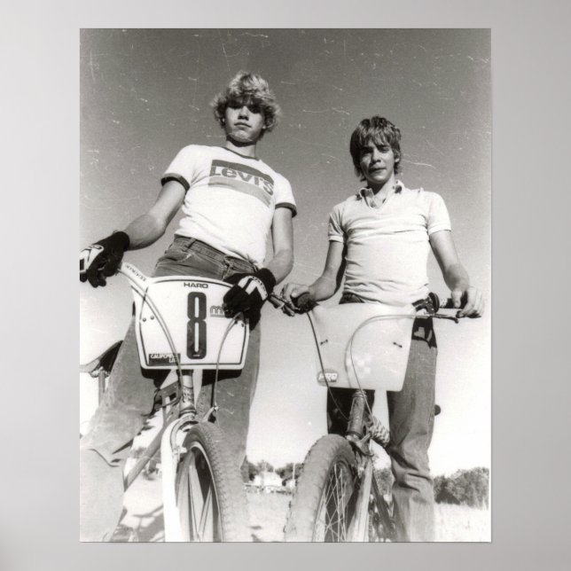 Två BMX-utskrifter subjekt old school Poster (Framsidan)