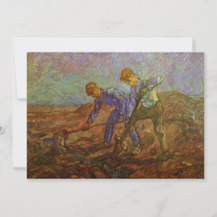 Två bönder gräver av Vincent van Gogh