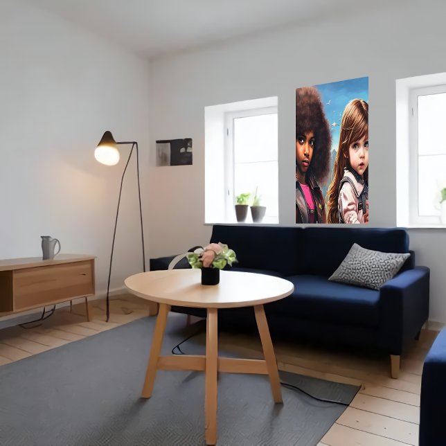 Två bra vänner | AI Art Poster (Skapare uppladdad)