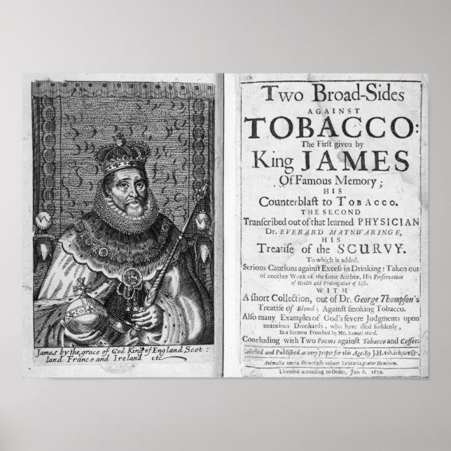 "Två breddsteg mot tobak Poster (Framsidan)