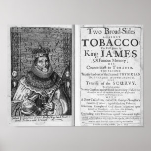 'Två bredsidor mot tobak Poster