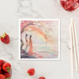 Två Brides Bröllop Pappersservett