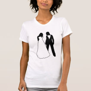Två Brides Bröllop Tee Shirt
