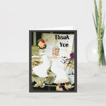 Två Brides Tackkort Card