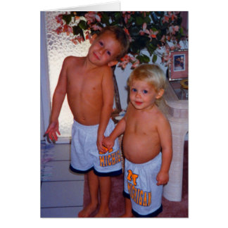 två bröder hälsningskort