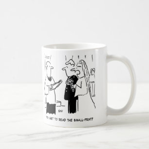 Två Bröllop-Tecknader. Kaffemugg