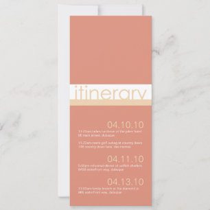Två bröllops itinerary-meddelanden inbjudningar