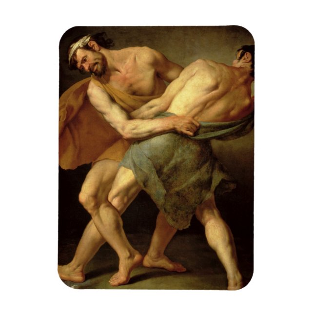 Två brottare magnet (Vertikal)