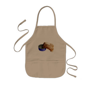 Två Brown Guinea Grisar, Kids Apron Barnförkläde