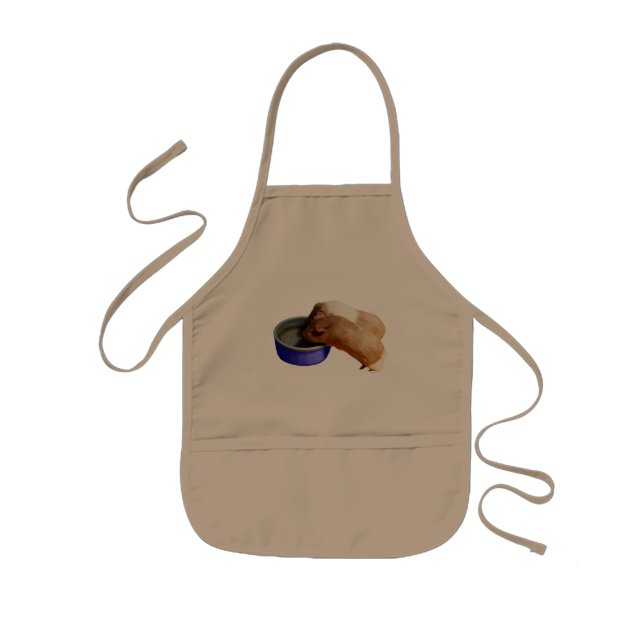 Två Brown Guinea Grisar, Kids Apron Barnförkläde (Framsidan)